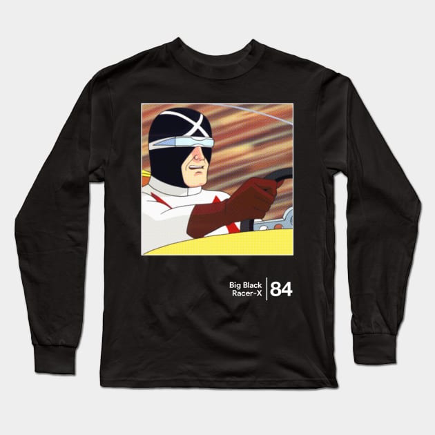 Big Black - Racer-X / Minimalist Artwork Design Long Sleeve T-Shirt by saudade